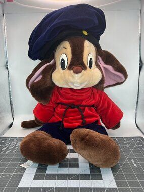 Vintage 80's Fievel American Tail Plush Toy 1986 Made in Korea 22"